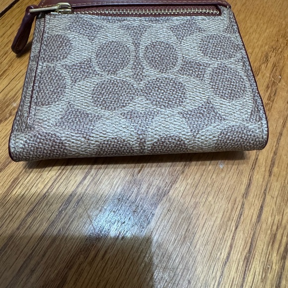 Coach Brown and Tan Women's Wallet - Picture 2 of 6